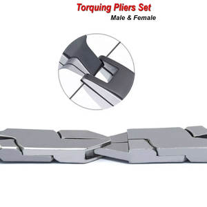 Pince dynamométrique orthodontique mâle et femelle 13cm dentaire en acier inoxydable couple flexion Archwire manuel norme de sécurité-MOL - Product Image 2