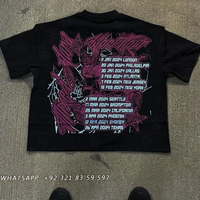 T-shirt en coton surdimensionné personnalisé pour hommes Streetwear Jersey Fabric avec DTF DTG Screen Printing Graphic Tee pour un look élégant
