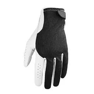 Good Quality material left right hand White Black Color cabretta leather golf gloves Custom golf gloves By Targer International