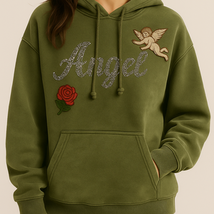 Último diseño personalizado patrón sólido XXS sudaderas con capucha ropa de calle Zip Pullover Rhinestone bordado moda Logo parche sudaderas - Product Image 2