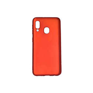 Coque de téléphone en silicone de qualité supérieure SNEL Premier pour Samsung Galaxy A40, toucher doux, anti-traces de doigts, protection arrière rouge 7 Plus - Product Image 1