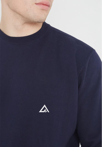 เสื้อสเวตเชิ้ตคอกลมแขนยาวแบบเรียบๆ สกรีนโลโก้เองได้ ทรงโอเวอร์ไซส์ สไตล์สตรีทแวร์ เนื้อผ้าหนา สำหรับผู้ชาย ชุดเสื้อสเวตเชิ้ตโดย Ako - Product Image 3