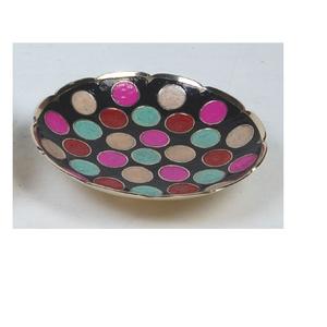 Bol décoratif de table en métal au design moderne, style unique, pour servir des fruits, des en-cas, des dattes, des fruits secs, forme arrondie - Product Image 3