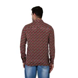 Chemise habillée élégante à manches longues pour homme en popeline de soie mélangée, coupe ajustée, taille XL, col boutonné, surchemise de plage, édition limitée - Product Image 5