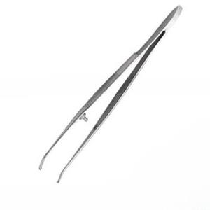 Pince à iris manuelle personnalisée de qualité supérieure, certifiée CE, 4 pouces, 1x2 dents, semi-courbée, en acier inoxydable, instruments ophtalmiques - Product Image 5