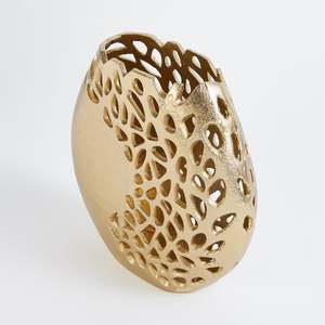 AK laiton corail or aluminium Vases moderne maison salon décoration fleur Vase mariage et fête pièce maîtresse ronde Vase de table - Product Image 4