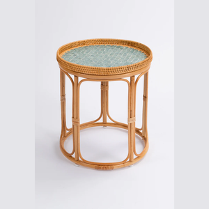 โต๊ะหวายหวายทรงกลมแบบทันสมัยโต๊ะน้ำชากาแฟหวายสวนเฟอร์นิเจอร์ลานไม้ไผ่เฟอร์นิเจอร์หวายตกแต่งบ้าน - Product Image 2