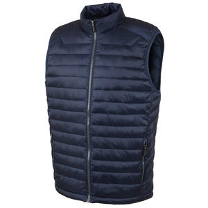 Chaleco acolchado con cremallera sin mangas holgado Formal de invierno de talla grande con corte personalizado para hombre, multibolsillos, cuello en V, secado rápido - Product Image 4