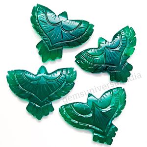 พลอยแกะสลักรูปนกอินทรีสีเขียว AAA, พลอยธรรมชาติรูปนกอินทรีสีเขียว, พลอยแกะสลักแบบหลวมสำหรับทำจี้, ขนาด 40 มม. ลดราคา - Product Image 1