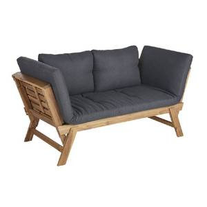 Canapé de jardin trois places Design moderne et intemporel Siège d'extérieur inclinable en bois de teck tout temps Mobilier de vie pour hôtel et station balnéaire - Product Image 4