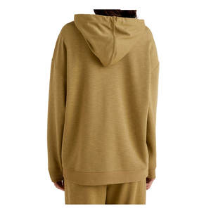 Sweat à capuche 100% coton anti-rides respirant pour femmes personnalisées sweat-shirt imprimé tricoté logo brodé mode de rue à capuche - Product Image 3