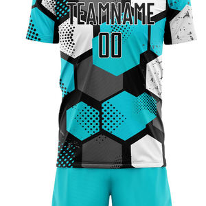 Kits d'uniformes de football unisexes de haute qualité Meilleurs prix Sublimation France Jersey Top Sportswear Polyester Comprend le nom des adultes - Product Image 4