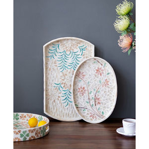 Vente en gros Plateaux en nacre fabriqués à la main Capiz Shell Plateaux de service pour la décoration intérieure de luxe - Product Image 3