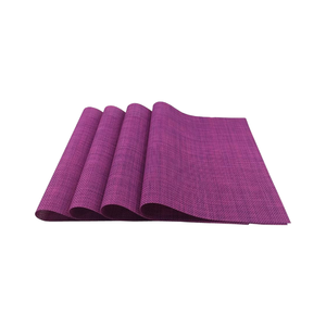 Durable Solid Maroon Colour Pure Cotton Linen Placemat 32x45cm Dining Table Mat OEKO <b>TEX</b> Certified Export Quality India Made - Product Image 4