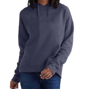 Sudadera Larga de Invierno para Mujer, Estilo Holgado, Terciopelo, 100% Algodón, Logotipo Frontal, Cómoda, Moda Urbana - Product Image 3