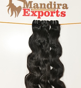 100% naturel brut cuticule aligné indien vierge tissage crépus Bodywave noir faisceaux Temple Extensions de cheveux humains - Product Image 3