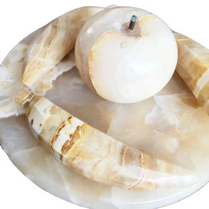 Ensemble de fruits en marbre fait à la main, fruits en pierre d'onyx, ensemble de fruits pour la décoration - Product Image 3