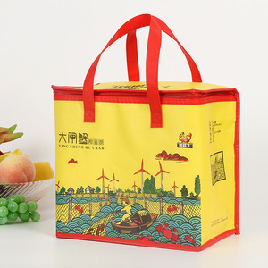 Custom Waterproof Oxford Cooler <b>Bag</b> Aluminum Foil Insulation Large Capacity Portable Picnic Tote for Cake <b>Delivery</b> Wholesale - Product Image 1