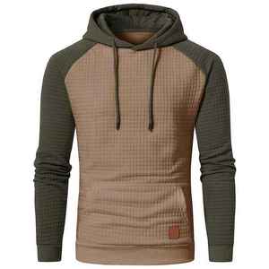 Sweat-shirt décontracté pour homme, streetwear d'hiver, 100% coton, polaire respirant, pull à capuche, logo personnalisé brodé, tissu tissé - Product Image 1