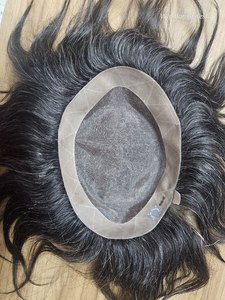 Peluca con malla frontal de cabello Remy humano 100% para hombres, aspecto Natural personalizable, ajuste cómodo, encaje transparente de alta calidad, Bangladesh - Product Image 3