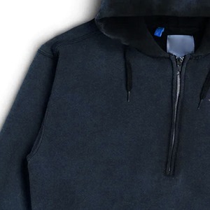 100% algodón personalizado media cremallera Chenille bordado sudaderas con capucha para hombres venta al por mayor sudaderas con capucha para hombre cremallera completa, calle - Product Image 6