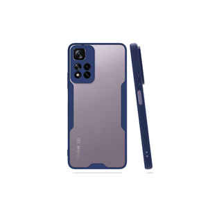 Coque de téléphone en silicone premium bleu marine pour Xiaomi Redmi Note 11 Pro Plus 5G-NXXA Série Parfait, compatible avec Realme - Product Image 1