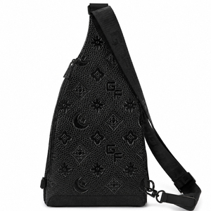 Bolso Cruzado de Cuero Genuino para Hombre, Personalizado OEM, de Alta Calidad, Material PU, Bolso de Pecho para Negocios - Product Image 4