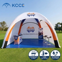 Tente gonflable commerciale pour événements, tente d'exposition gonflable extérieure imperméable, dôme gonflable imprimé sur mesure pour salons professionnels