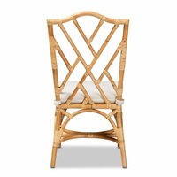 Chaise de salle à manger contemporaine élégante en rotin naturel écologique, tressée à la main, personnalisable, pour la maison, le bureau, l'hôtel, vente en gros
