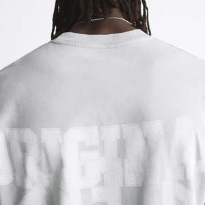 T-shirt à logo personnalisé T-shirt à col épais et à épaules tombantes Streetwear T-shirt Boxy Fit T-shirt surdimensionné en coton - Product Image 5