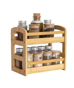 Étagère à épices en bois écologique pour cuisine à domicile Hôtel Restaurant Utiliser des armoires de rangement - Product Image 3