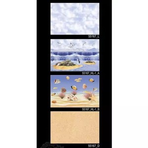 300x450mm/30x45cm/12x18inch Poissons Image Imprimé HD Bleu Couleur Céramique Salle de Bain Utilisation Intérieur Glaçure Brillant Carrelage Mural Fournisseur - Product Image 4