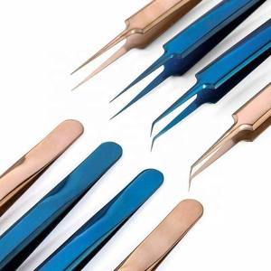 Ensemble de pinces à épiler pour extension de cils en acier inoxydable de haute qualité - Product Image 1