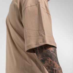 Camiseta Personalizada 100% Algodón con Cuello Redondo para Hombre, Diseño Sólido Estampado, 230gsm-320gsm, Gruesa, Holgada, de Secado Rápido y Transpirable - Product Image 4