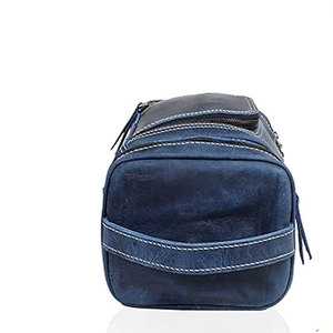 Neceser de cuero de lujo para hombre, Kit Vintage Trave Dopp, bolsa de Kit de viaje de cuero genuino Interior impermeable - Product Image 6
