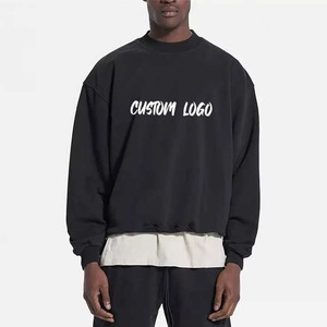 Sudaderas de diseño personalizado Servicio OEM Sudaderas de alta calidad Cuello redondo Fleece Hombres Color personalizado Sudadera regular - Product Image 2