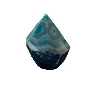 Base de corte de punta de ágata de ónix verde de alta calidad, punto de cristal, Belleza Natural curativa, pieza maestra perfecta para decoración del hogar o la oficina - Product Image 2