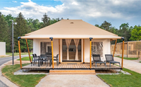 Tente de safari de luxe, tente de lodge en toile haut de gamme pour des séjours de glamping haut de gamme, idéale pour les stations balnéaires, les forêts et les stations de montagne