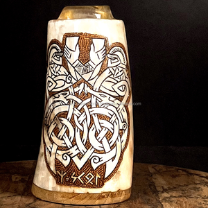 Taza de cuerno para beber de lujo, la mejor calidad y diseño único, uso para beber vino, taza de Tayyab Handicraft - Product Image 3