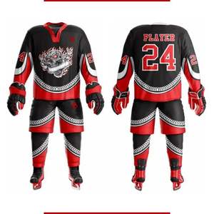 Uniforme de hockey sobre hielo con precio al por mayor en diferentes tamaños y diseños Logotipo personalizado Impresión personalizada de alta calidad - Product Image 4