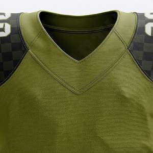 Bulk Customized 7v7American Football Uniform Set 7on7 Flag Football Gear <b>Compression</b> <b>Shirt</b> Sleeveless Hoodie Performance Apparel - Product Image 4