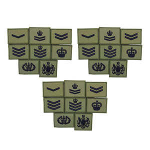 Chevrons de cérémonie NO 2 FAD, meilleur modèle personnalisé, couleur marron et broderie blanche - Product Image 5