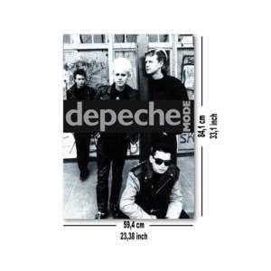 Modern Style Depeche Mode Band <b>Poster</b> Black <b>Frame</b> Paper Material for Wall Usage - Product Image 4
