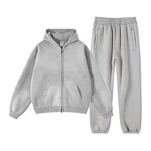 Chándal Deportivo Transpirable para Hombre, Lavado Ácido, 100% Algodón, Felpa, Informal, para Invierno - Product Image 3
