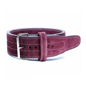 Ceinture de gymnastique en cuir de vachette personnalisée pour les exercices de fitness Ceinture à boucle en cuir d'haltérophilie à usage intensif Unisexe - Product Image 5