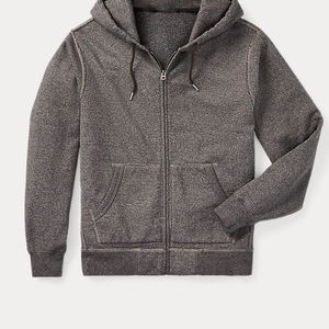 Haute qualité français éponge lourd surdimensionné unisexe fermeture éclair à capuche hommes sweats à capuche personnalisés basiques coton mélangé sweats à capuche - Product Image 3