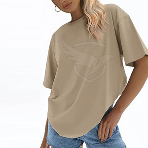 T-shirt surdimensionné de haute qualité à manches courtes Service OEM T-shirt surdimensionné Concevez votre propre logo T-shirt surdimensionné d'été - Product Image 4