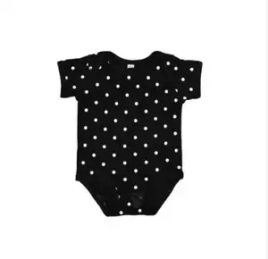 Groothandel Op Maat Katoen Bedrukt Baby Shirt Romper Met Drukknopen Baby Kleding Pasgeboren Baby Rompertjes