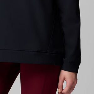 Sweat à capuche pour femme en tissu respirant, couleur unie, avec capuche et matière polaire pour un ajustement confortable et décontracté, pour une utilisation en extérieur et décontractée - Product Image 4