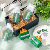 Mini balles anti-stress en forme de benne à ordures, lot de jouets de soulagement de la pression inspirants, cadeau amusant à presser pour les employés, les collègues et le personnel